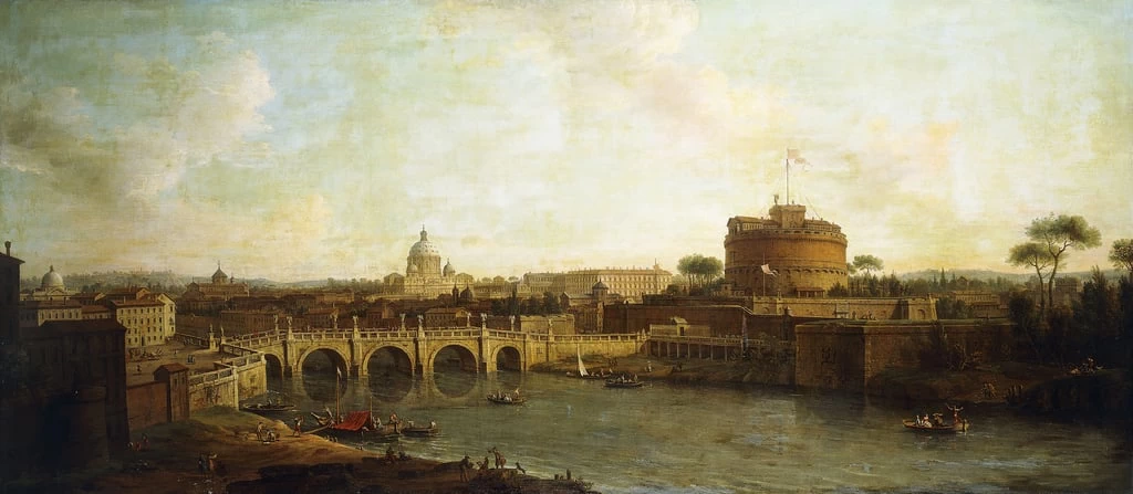 Veduta di Castel sant'Angelo a Roma
